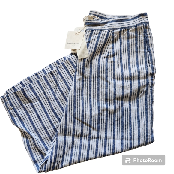 beachlunchlounge Pants & Jumpsuits Beachlunchlounge Nwt Blue White — free download